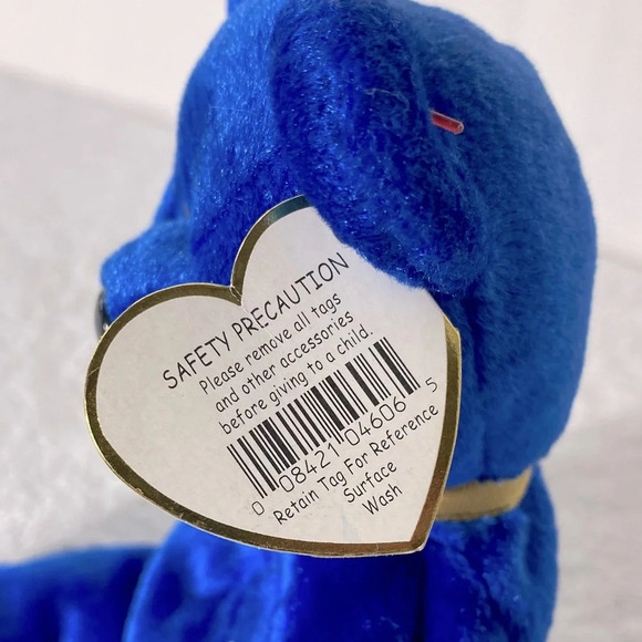 Vintage Ty Beanie Baby Blue Unity Bear Bear - Picture 10 of 13